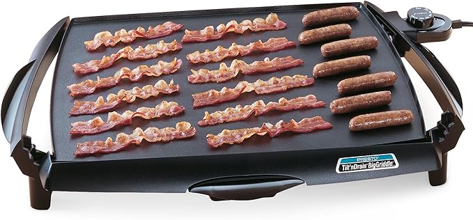 Presto 07046 Tilt 'n Drain Big Griddle Cool-Touch Electric Griddle