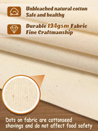 6pcs 100% cotton Tea Towels for Baking Sourdough - 14" x 18'' Unbleached Bread Basket Flour Sack Towels, Proofing Cover Cloth for Dough Raising, Bread Making Accessories Bakers Gift
