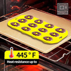 Silicone Donut Pans, Mini Silicone Baking Molds Donut Pans for Baking Tasty Donuts, Bagels, Cakecups and More (Yellow)