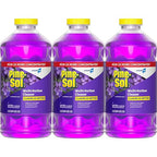 Pine-Sol Multi Surface Cleaner, Multipurpose Concentrated Formula Makes 80 Gal Cleaning Solution, Non Sticky Formula, Lavender Clean, 80 Fl Oz, Value Pack of 3