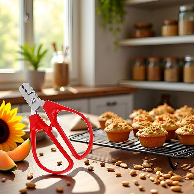 Red Melon Seed Cracker Plier, Sunflower Seeds Plier Opener - Seed Cracker Sheller Opener Peeling Pliers for Melon Seeds, Small Nuts, Specialty Tools and Gadgets Kitchen Utensils and Gadgets