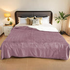 Electric Heated Blanket Full Size - 72"x84", Soft Flannel Heating Blanket, 10 Heating Levels, 1-12 H Auto Shut Off, Breathable Warm and Washable for Bed, Purple