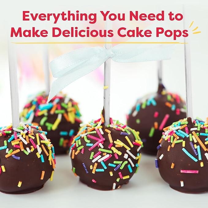 Baketivity Kids Baking DIY Activity Kit - Bake Delicious Cake Pops with Pre-Measured Ingredients – Best Gift Idea for Boys and Girls Ages 6-12 – Includes Free Hat and Apron