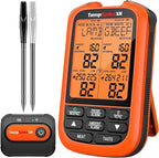 TempPro TempSpike 2000FT Wireless Meat Thermometer Digital with 2 Ultra-Thin Meat Probe, Grill Thermometer Wireless for Smoker, BBQ, Grill, Turkey, Kitchen Cooking Thermometer (Previously ThermoPro)