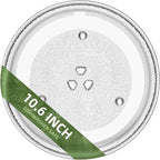 10.6" Microwave Plate Replacement Compatible with GE WB48X21336 Toshiba 12570000001011, 10 5/8 Inch Microwave Glass Turntable Plate of Danby 12570000001012 12570000A25472