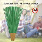 BugBai® Mosquito Repellent Outdoor Patio 120 PCS, Citronella Oil Mosquito Incense Sticks Indoor Home Pet Family Safe, Natural Plant-Based Bug Insect Barrier for Yard Garden Lawn Camping Fishing