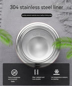 Meichoon Large Food Jars & Canisters 35 oz Vacuum Insulated for Cooking, Stainless Steel Interior Leak Proof Soup Jar & Food Storage Container, BM02 Blue