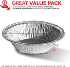 Stock Your Home 4 Inch Mini Aluminum Foil Pans (50 Count) – Disposable Small Tins for Baking Tiny Treats, Fruit Tarts, Quiche, and Mince Pies