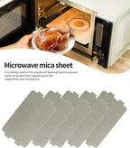 5 PCS Waveguide Cover, Universal Microwave Oven Mica Plate Sheet, 117mm X 64mm, Replacement Accessory for Home Kitchen Office