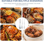 VALICLUD Zinc Alloy Crab Eating Tools Set with 1 Azure Crab Needle Handheld Seafood Crackers and Shellers and Lobster Shell Opening Kitchen Specialty Gadgets for Home Use