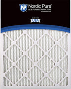 Nordic Pure 20x20x1 (19 1/2 x 19 1/2 x 3/4) Pleated MERV 14 Air Filters 12 Pack