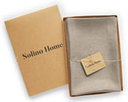 Solino Home Natural Linen Napkins Set of 4 - 100% Pure Linen Cloth Washable Dinner Napkins 20 x 20 Inch for Holiday, New Year - Fete