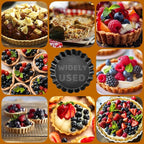 12 Pack Mini Tart Pans, 4.72 Inch Tart Pan with Removable Bottom, Mini Tart Pans for Baking Nonstick Quiche Pan Heavy Duty Fluted Side for Pies Mousse Cakes Dessert
