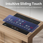 CDV 7200W Built-in Induction Cooktop 4 Burners, 24 Inch Electric Cooktop with Bridge Function Power Booster 9 Power Levels Touch Control Timer Child Lock