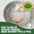 Granitestone Ceraluxe 20 Pc Ceramic Cookware Set Nonstick, Complete Pots and Pans Set Non Stick with 5 Pc Bakeware Set, Deep Frying Pan Set, & Steamer, Non Toxic PFOA Free, Oven & Dishwasher Safe