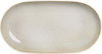 SANGO Anderson Serving Platters Set of 2, 14/12 Inch Stoneware Serving Dishes for Entertaining, Glossy Party Serving Trays for Food, Buffet Oval Platters for Bread, Appetizer, Cheese, Reactive Cream