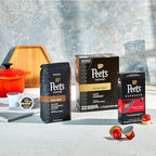 Peet's Coffee, Medium Roast Keurig K-Cup Pods - Single Origin Brazil 88 Count (4 Boxes of 22 Pods)
