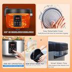 15L Commercial Large Rice Cooker (84 Cup Cooked),6-in-1 Electric Rice Cooker & Food Warmer,Multifunctional Resturant Smart Cooker, 24-Hr Delay Timer, LED Display,Auto Keep Warm,Non-Stick Inner Pot