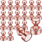 LOVIMAG Fridge Magnets 20Pcs Refrigerator Whiteboard Small Strong Magnet Classroom Kitchen Accessories Decorative Locker Set Decor Must Haves Office Calendar Refrigerador Magnetic Cute Rose Gold