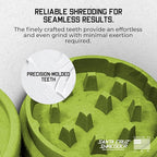 Santa Cruz Shredder Grinder for Spices and Herbs Knurled Top for Stronger Grip 2-Piece Medium 2.2 (Lime Green)