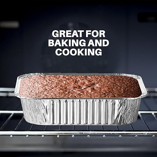 MontoPack 8” Disposable Aluminum Foil Square Baking Pans | 8 x 8 Cake Pan Tin for Broiling, Toaster Oven, Meal Prep, Roasting, Take Out | 20 Pack (8" X 8" With Lids)