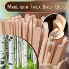 Perfect Stix Premium Wooden Coffee Stirrer Sticks, Thick Birch Wood 1000 Count, 5.5" Inches. Eco-Friendly Wooden Stirrers (5.5Inches / 1000PC) (Pack of 10)