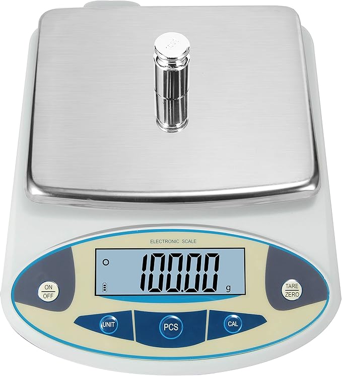 Bonvoisin Lab Scale 2000gx0.01g High Precision Electronic Analytical Balance 0.01g Accuracy Laboratory Lab Precision Scale Digital Kitchen Balance Scale Jewelry Scale Scientific Scale (2000g, 0.01g)