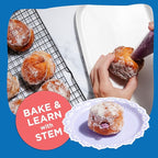 BāKIT Box Ube Treasure Donuts Kit – Make Ube Donuts at Home with Kids | Baking Kit with STEM Activities, Pre-Measured Ingredients, and Educational Fun