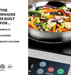 Waring Commercial Light-Duty Commercial Induction Range, 120V, 1800W