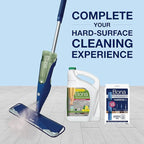 Bona Multi-Surface Floor Cleaner Refill - 128 fl oz - Lemon Mint - Residue-Free Floor Cleaning Solution refill for Spray Mop and Spray Bottles - For Use on Stone, Tile, Laminate, and Vinyl Floors