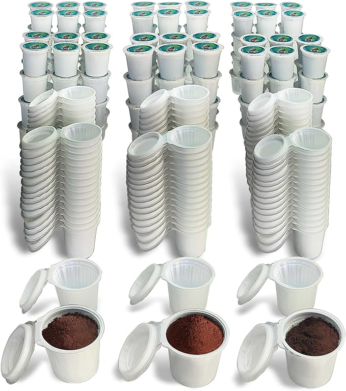 240 iFillCup Fillable K Cups - Ultrafine Filter for Sediment-Free Brew, Universal K Cup Brewer Compatibility, DeepBrew Filter Holds 50% More Coffee for Insanely Rich Brews, (Green)