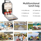 Lovoeo Lunch box Lunch bag for men women Insulated Lunchbox Lunch bags for Work Picnic Travel (Thicken blue)