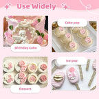 YunKo Rose Flower Fondant Mold Mini Chocolate Mold for Decorating Cake Candy Chocolate DIY Cake Decorating