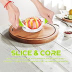 Supercenter Apple Cutter, Apple Corer and Slicer - Stainless Steel Apple Corer - 4.72 Inch Apple Slicer Tool with 12 Super Sharp Blades, lightweight Apple Slicer and Corer with Anti-slip Handle
