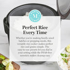 Martha Stewart Rice Cooker, 4 Cup (Uncooked) / 8 Cup (Cooked), Ceramic Non-Stick Removable Pot, Keep Warm, Measure Markings, Steam Basket, Brown & Sushi Rice, Quick Cook, Quinoa, Grains, Oats, Caviar Gray