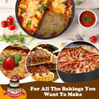 HIWARE 8 Inch Non-stick Springform Pan with Removable Bottom - Leakproof Cheesecake Pan