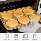Ocmoiy 50 Pcs Mini Tart Pans for Baking, 4 Inch Disposable Paper Pie Tins for Small Pies, Tarts, Quiches, Cinnamon Rolls, Desserts