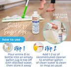 Premium Floor Cleaner, All Purpose Multi Surface Cleaner & Optically Enhanced Brightener, Neutral pH, 3X Strength, No Rinse - Lemon Citrus, 8 Oz for 1 Gal