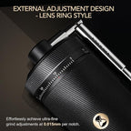 TIMEMORE Chestnut S3 Coffee Grinder with External Point to Point Precision Digital Adjustment, Stainless Steel S2C890 Burr, 30g Capacity, Suitable for Travel/Camping.(S3 Black)