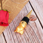 Hemoton Pig Wine Stopper Creative Animal Design Food Grade Alloy Bottle Plug for Wine Beer Vinegar Bottles Perfect for Bar Party Kitchen Use