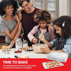 Stock Your Home Aluminum Pans Cookie Sheet Baking Pans (30 Pack) Disposable Foil Trays - Reusable and Durable Nonstick Baking Sheets – Cookie Sheet Pans
