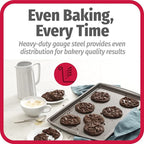 GoodCook Everday Nonstick Carbon Steel 17 x 11-Inch Baking Sheet Set, 2 Pack – Medium Sized Cooking Pans, Bakeware Set, Cookie Sheets for Baking, Oven Pan Set