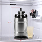 Gloria Rose 7L (1.8 Gal) Mini Keg, Pressurized Keg for Drinks, with Tap System, Co2 Regulated, Stainless Steel
