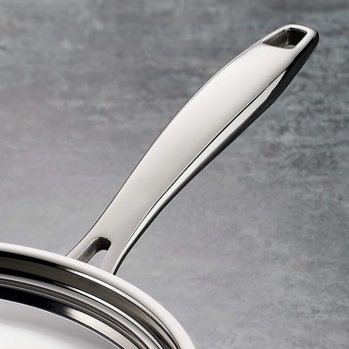 Tramontina Signature Tri-Ply Clad Stainless Steel 12-Piece Cookware Set with Lids, Pots and Pans Kitchen Set, Induction-Ready, Dishwasher-Safe, NSF-Certified, Made in Brazil
