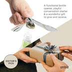 Umbra Tipsy Bottle Opener – Balancing Bird Sculptural Bar Tool and Accessory, Chrome
