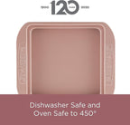 Farberware Nonstick Bakeware, Nonstick Cookie Sheet / Baking Sheet - 11 Inch x 17 Inch, Rose Gold Red