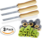 Zucchini Squash Vegetable Corer 3 pcs Corers Stainless Steel Core Remover Tool Kitchen Stuffed Vegetables Veggies Seed Remover Remove Seeds Eggplant Cucumber 8" Long Coring Tools Gadgets Drill