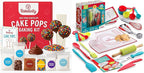 Baketivity Kids Baking Bundle – DIY Cake Pop Kit & 31-Piece Real Kids Cooking Set – Pre-Measured Kosher Ingredients, Safe Utensils, Illustrated Recipes & Video Guide – Fun Gift for Ages 6+