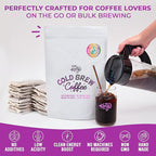 Katy’s Cold Brew Coffee Pitcher Packs | 20 Large Cold Brew Bags with Smooth, Bold Brazilian Coffee | Easy, Mess-Free Brewing in Any Container | 100% Woman-Owned | Makes 100 Cups
