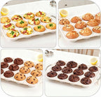 Silicone Muffin Pan for Baking: 12 Cup Muffin Pan with Metal Reinforced Frame, Regular Size Cupcake Egg Bites Molds for Baking, BPA Free Silicone Muffin Tray, Dishwasher Safe (1 Pack, White)
